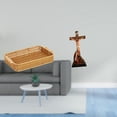 thumbnail image 2 of Cestas de almacenamiento,Cestas de almacenamiento de cocina tejidas con asas hechas a mano,Estatua católica,Estatua de la Virgen María Figura Colección Religiosa,Figura de la cruz de Jesús, 2 of 8