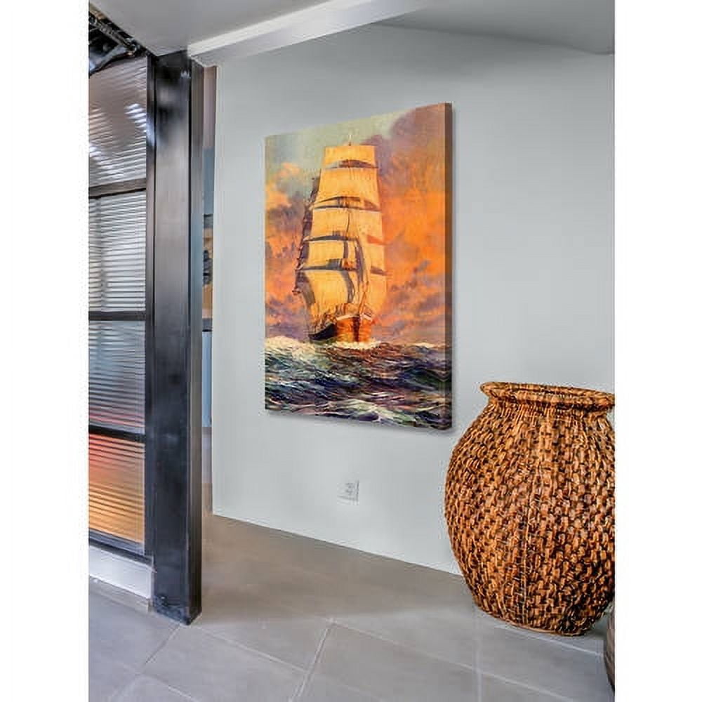 "Smooth Sailing" Painting Print on Wrapped Canvas