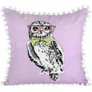 Better Homes and Gardens Purple Owl See Ya Pillow