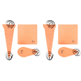 thumbnail image 1 of Peggybuy Saxophone Clarinet Cleaning Tool Inner Chamber Cleaning Cloth 3pcs Cloth(Orange), 1 of 8