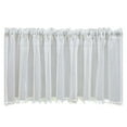 thumbnail image 1 of Koszal Panneau de Fenêtre Transparent avec Pompons Polyester Lavable Porte en Verre Rideaux Courts Décoration Maison, 1 of 8