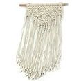 thumbnail image 6 of White Boho Large Macrame Wall Hanging Boho Inspired 16x27.6", Boho Decor Wall Art, Boho Wall Hanging Decor for Living Room Bedroom, Boho Chic Wall Decor, Woven Tapestry Bohemian Wall Decor, 6 of 9