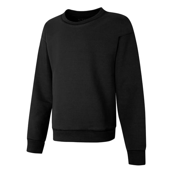 Hanes EcoSmart Girls' Fleece Sweatshirt Black XS