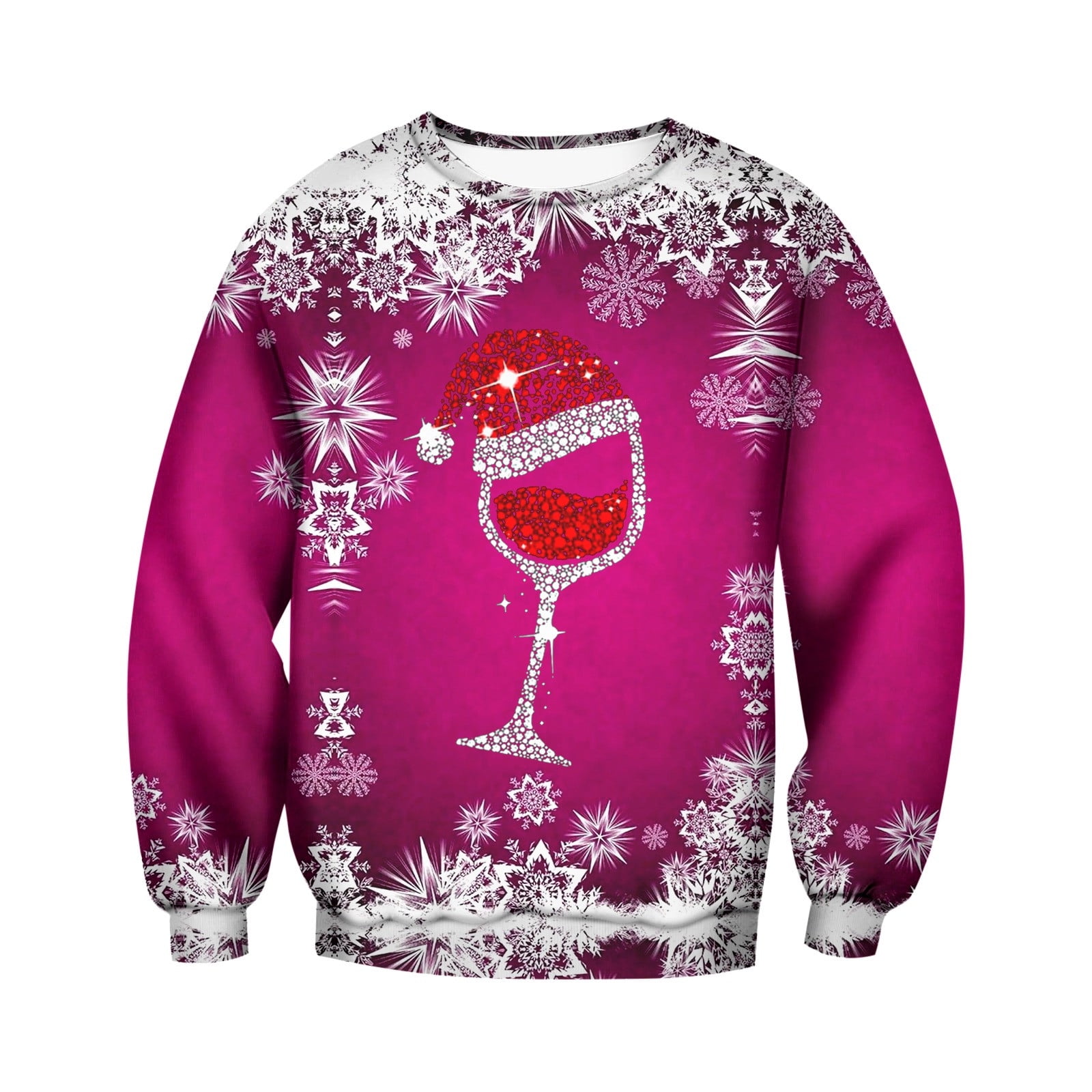 Men's Christmas Sports Shirt Winter Round Neck Short Sleeved