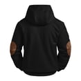 thumbnail image 6 of Kakii Mens Fashion Pullover Hoodies Long Sleeve Thermal Drawstring Button Texture Hooded Sweatshirt, 6 of 8