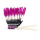 thumbnail image 1 of Tocado de plumas artificiales, diadema artesanal para carnaval y fiestas de disfraces. Rosa roja 55cmx45cm, 1 of 9