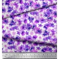 thumbnail image 2 of Soimoi Purple polyester Crepe Fabric Floral Print Fabric by The Yard 52 Inch Wide, 2 of 3