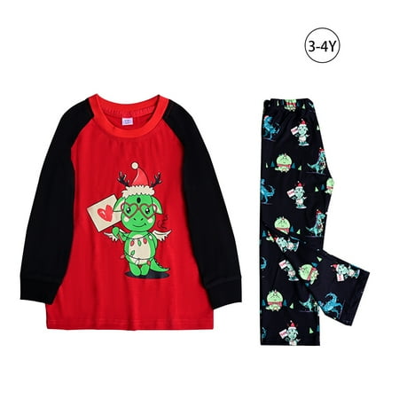 

ELENXS Family Pajamas Set Animal Christmas Parent-Child Clothing leisure wear Animal Printing Elastic Leisure Wear