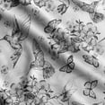 thumbnail image 1 of Soimoi Bird & Flowers Printed Poly Canvas Fabric Decor Sewing Fabric By The Yard 56 Inch WideDecorative Fabric For Curtains Tote bags-Gray1, 1 of 5