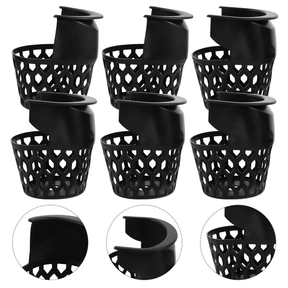 BESTYASH 6-Pack Black Replacement Drop Pockets for Pool Tables with Easy Installation, Nets for Table Repair and Maintenance