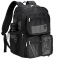 thumbnail image 1 of Mochila de malla enttgo Heavy Duty negra para viajes escolares, 1 of 6