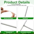 thumbnail image 3 of 100 Pcs  Stakes Metal 15"x10" H Frame Wire Yard Stakes Use with Corrugated Sign Metal Holder for Advertising Party Decorations Outdoor Lawn Garden Garage House, 3 of 7