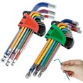 thumbnail image 1 of Allen Key Set 18Pcs Chrome Vanadium Steel T10-T50 Torx Key Set Sturdy 1.5mm-10mm Metric Ball End Wrench Set, 1 of 7