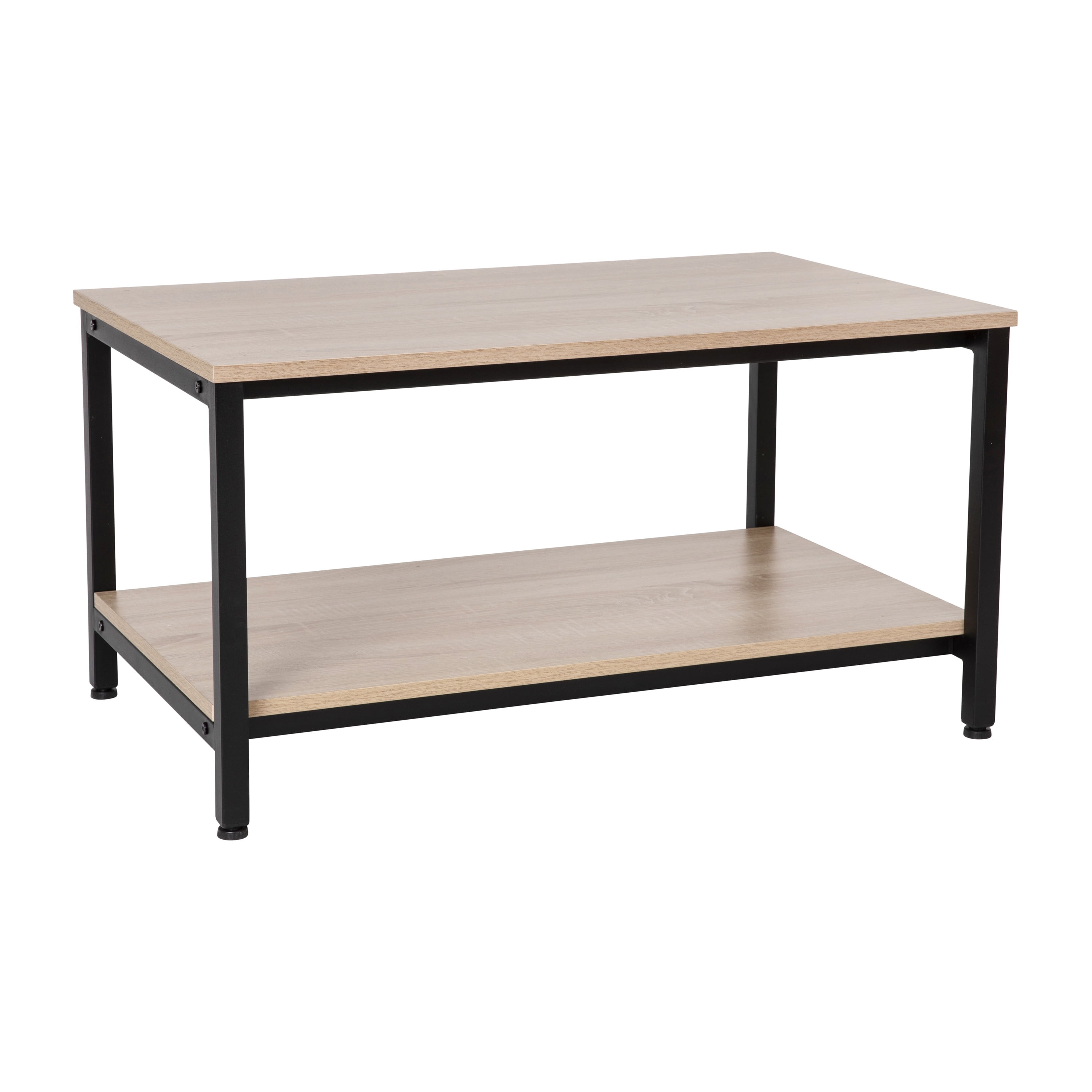 ACME Furniture DRIFTWOOD　LOWTABLE Emma + Oliver Minimalist Industrial Driftwood Finished Engineered