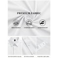 thumbnail image 6 of RICHCOIN Short Sleeve Mens Dress Shirts Casual Solid Shirts for Men Button Down Business Shirt, 6 of 6