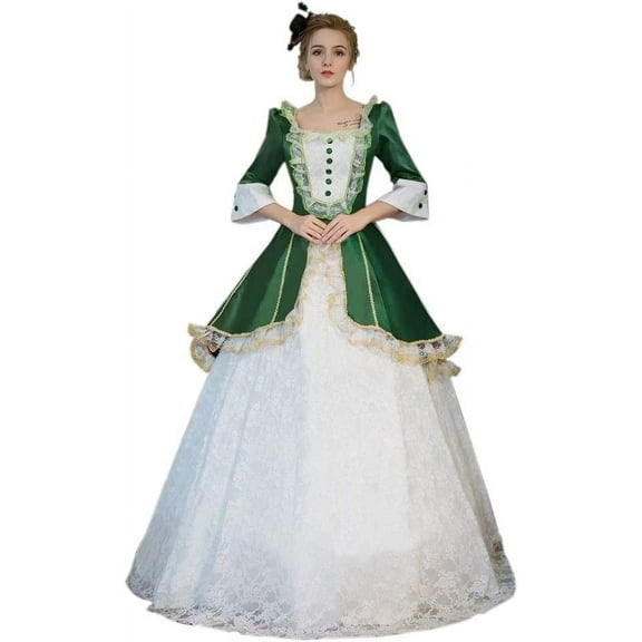 KEMAO Rococo Baroque Marie Antoinette Dresses 18th Century Renaissance Costumes Historical Period Dress Ball Gown