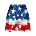 thumbnail image 5 of CFLVAEK Red White and Blue Shorts Women July 4th Patriotci Shorts Casual Summer High Waist Drawstring Shorts with Pockets Beach Trendy Shorts L, 5 of 5