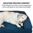thumbnail image 2 of FurHaven Pet Products Quilted Cooling Gel Top Sofa Pet Bed for Dogs & Cats - Navy, Jumbo, 2 of 13