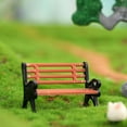 thumbnail image 6 of YIEMEEN Mini Parks Recliner Seats Chair Park Benches Model Micro Landscape Garden, 6 of 15