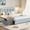 Velvet blue, variant on Upholstered Platform Bed Frame with Storage Drawers and LED Headboard, Adjustable, Wood Slats, No Box Spring, Easy Assembly