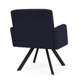 thumbnail image 3 of Willow Lounge Lobby Reception Waiting Guest Chair / Black Steel / Navy Blue, 3 of 5
