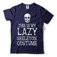 thumbnail image 3 of Men's Funny Halloween Costume Lazy Skeleton Shirt This Is My Lazy Skeleton Costume, 3 of 6