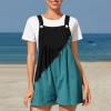 thumbnail image 1 of Pantalons Femmes Mode Été Décontractée Bretelles Sans Manches Marine L, 1 of 4