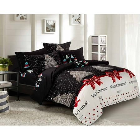 Swanson Beddings Christmas 3pc Duvet Bedding Set Duvet Cover And