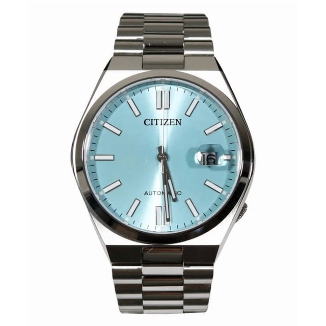 Citizen Reloj Tsuyosa Automático para Hombre, Acero Inoxidable, Esfera Azul Hielo, NJ0151-88M