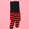 thumbnail image 2 of BERTDOMD 2 Pairs Christmas Stockings Fashion Xmas Party Long Tube Socks Costume Accessory Party Decor Pantyhose for Women Girls (Red Black Stripes), 2 of 6