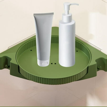 

Large Dish Drying Rack With Storage Shelves For Bedroom Hallway Entrance Rotatable Kitchen Condiment Bottle Storage Rack Home Wall Mounted Punch Condiment Round Storage Plate