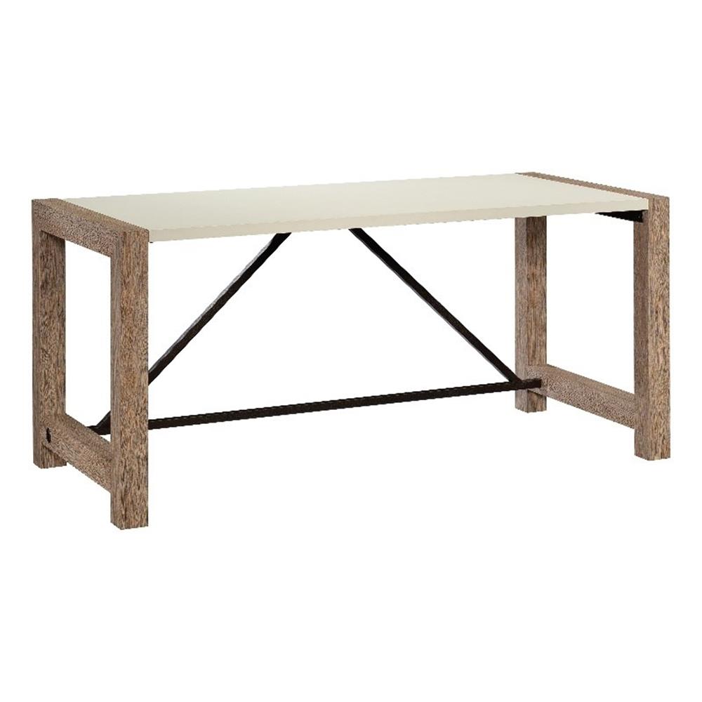 Pemberly Row 54 Inch Engineered Wood Desk Hutch In Brushed Oak Finish - Adjustable Shelves