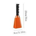 thumbnail image 3 of PONPRNGY 1Pc Cow Bell 9 Inch Noise Makers for Sporting Events Loud Hand Bell Musical Cheering Cowbell with Handle for Football Classroom Graduation School Events, 3 of 5