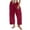 Wine, variant on AherBiu Lounge Pants for Women High Waisted Straight Leg Lightweight Summer Casual Slacks Trousers with Pockets