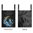 thumbnail image 7 of ZIATUBLE Moon Hanging Clothes Bags Butterfly Flower Clothespin Bag with Hanging Hook Dirty Resistant Hanging Pantry Organizer for Storage Bags Elastic Laundry Clothes Pin Holder, 7 of 7
