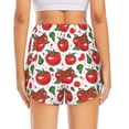 thumbnail image 4 of Goofa Hand Drawn Tomatoes Printed Women 2 in 1 Running Shorts,Quick Dry Athletic Workout Shorts,High Waisted Athletic Shorts with Liner Pockets-X-Large, 4 of 9