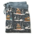 thumbnail image 2 of Guide Gear Women's Pajama Bottoms Blue Cabin Print XL, 2 of 3