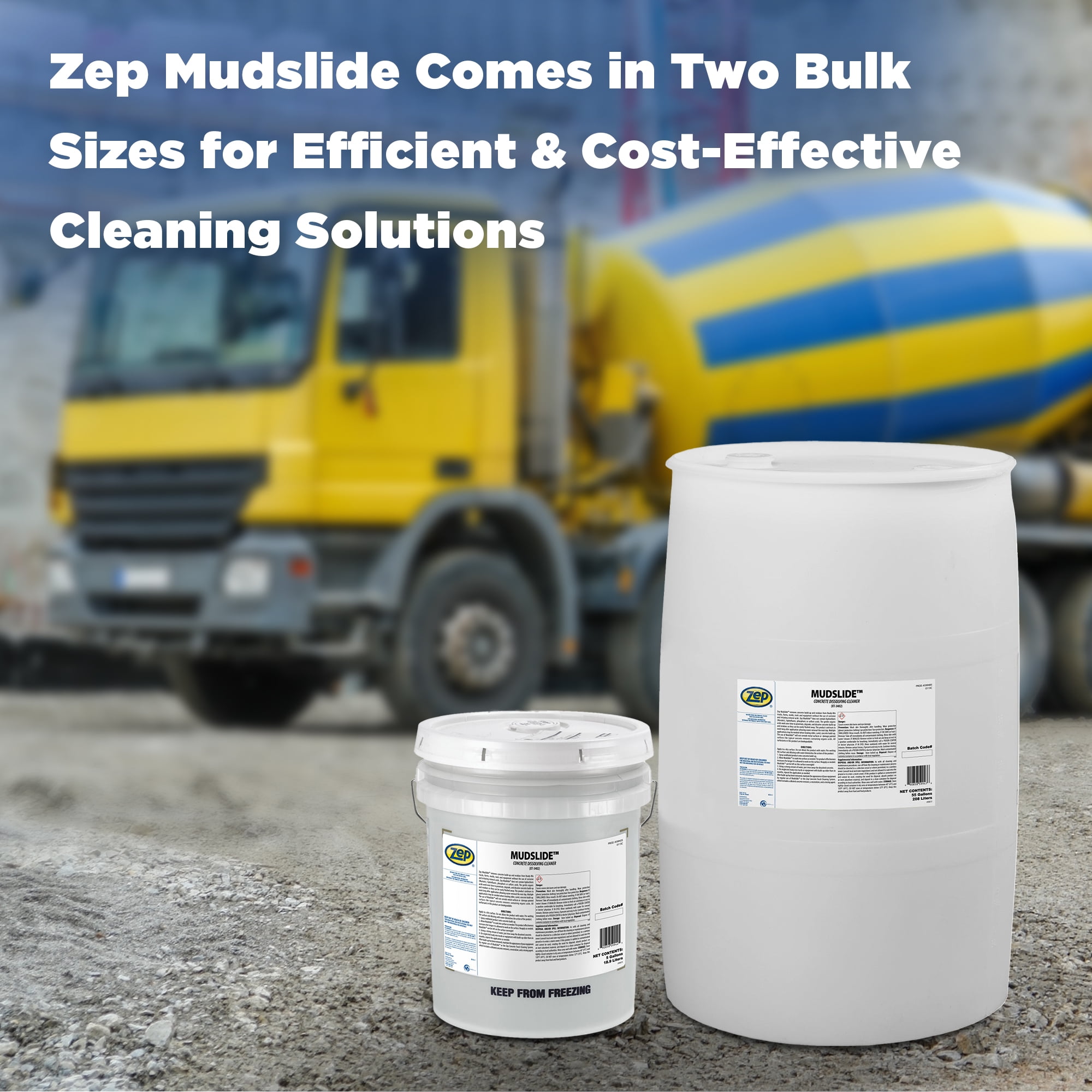 Zep Mudslide Concrete Dissolving Cleaner - 5 Gallon (Each