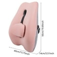 thumbnail image 2 of Ergonomic Lumbar Support Cushion Memory Foam Back Pillow for Chair Comfort and Posture, 2 of 3
