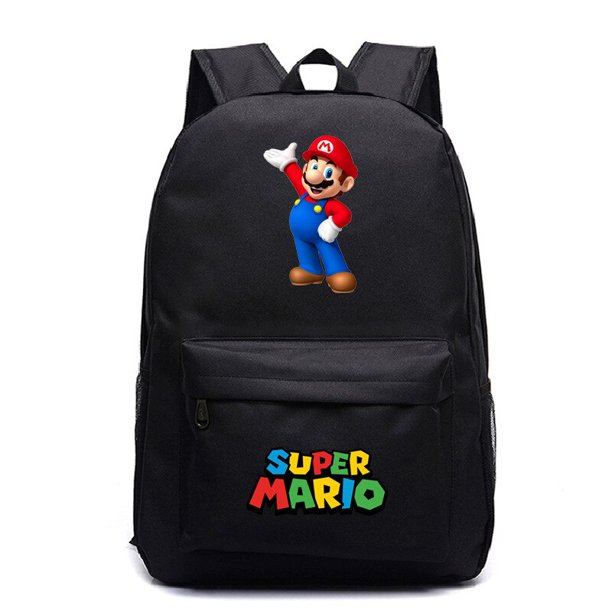 Mochila Super Mario Anime Game para hombres y niños, mochila para estudiantes, cielo estrellado, agua verde, gran capacidad, bolsa de viaje multifuncional, regalo zhangmengya LED