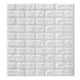 thumbnail image 1 of EeaseMX Pegatinas de pared de ladrillo 3D, autoadhesivas, para TV, sofá, fondo (blanco), 70 x 77 cm, 1 of 7