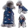 thumbnail image 1 of Pet Jacket Cotton Cartoon Lovely Dog Jacket Vest Puppy Winter Vest, 1 of 10