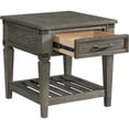 thumbnail image 3 of Intercon Furniture Foundry 24" Transitional Wood Veneer End Table in Pewter, 3 of 4