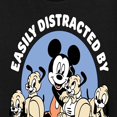thumbnail image 3 of Disney - Mickey Mouse - Easily Distracted By Puppies - Women's Short Sleeve Graphic T-Shirt, 3 of 5