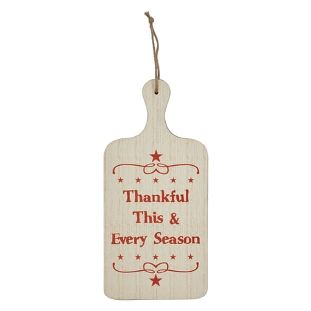 VHC Brands Thankful This & Every Season MDF Cutting Board Sign 18x8x.5 Holiday Decoration for Tabletop Table Decor for Thanksgiving