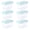 Mint, variant on 6.2 Qt. Mint Storage Bins with Lids by Simply Tidy â€“ Plastic Organizer Containers for Crafts - Office & Home Storage - 6 Pack