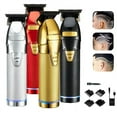 thumbnail image 2 of Professional Hair Trimmer for Men Barber Rechargeable Hair Clipper Cordless HairCutting Powerful Machine Hair Beard Trimmer (Withbox Silver), 2 of 7