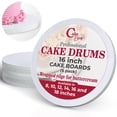 thumbnail image 2 of Tablas para tartas Cakebon, 16 pulgadas, resistentes y 1,27 cm de grosor, color blanco, paquete de 3, 2 of 8