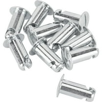 Steel Oval Head Quarter Turn Fasteners, .800 Inch Grip, Pack/10