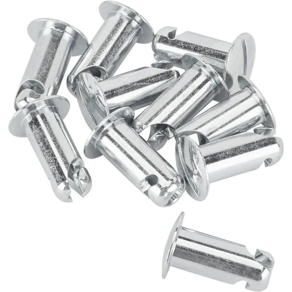 Steel Oval Head Quarter Turn Fasteners, .800 Inch Grip, Pack/10